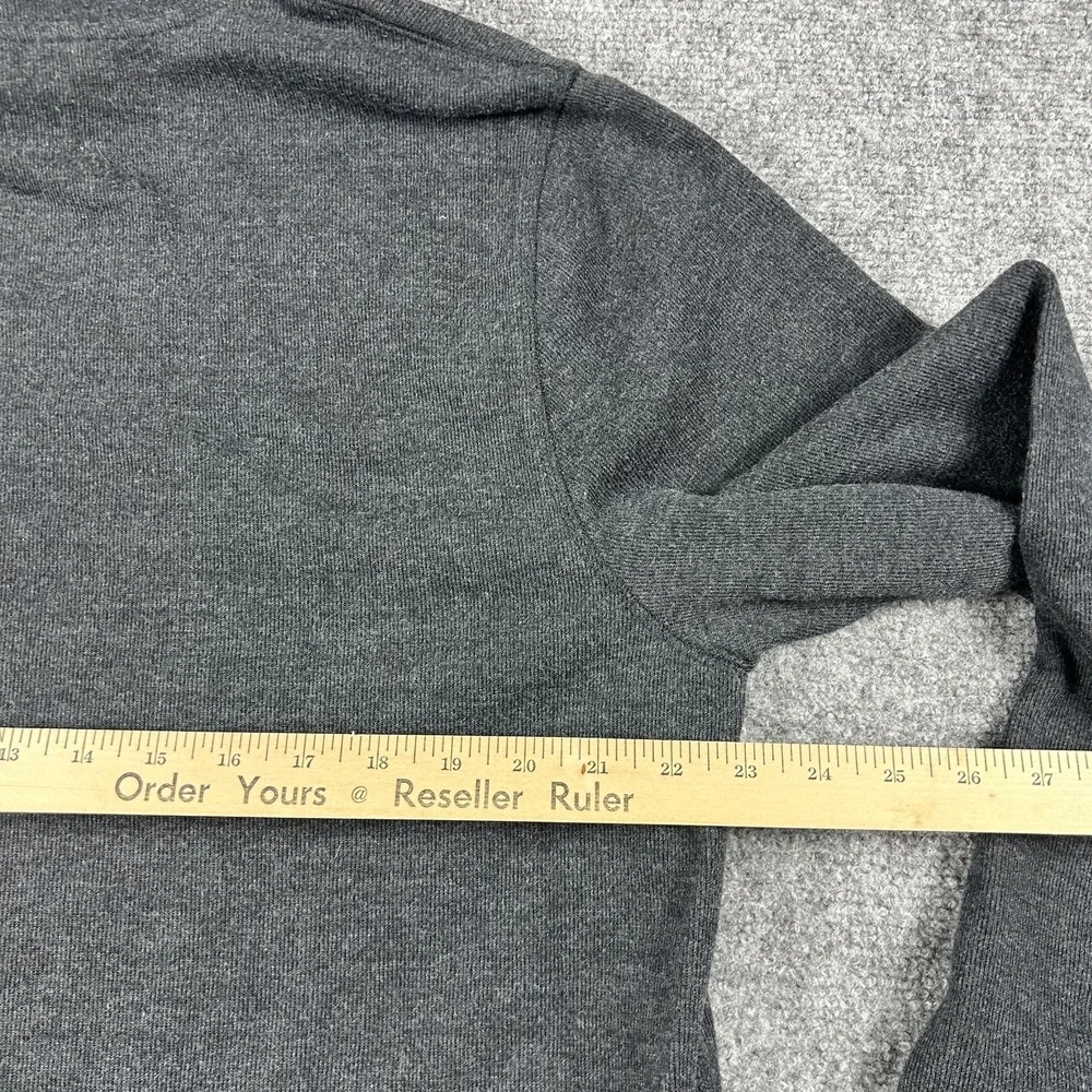 Levi's Hoodie Mens XL Gray Pullover Kangaroo Pocket Curved Hem Solid‎ Basic